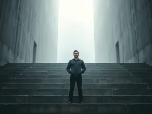 Kobieta delikatnie przykrywa śpiącego chłopca w przytulnej sypialni o świcie, budując atmosferę spokoju i troski.